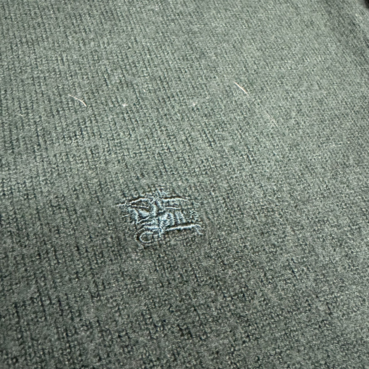 Burberry's of London green vintage wool sweatshirt – Close-up 3