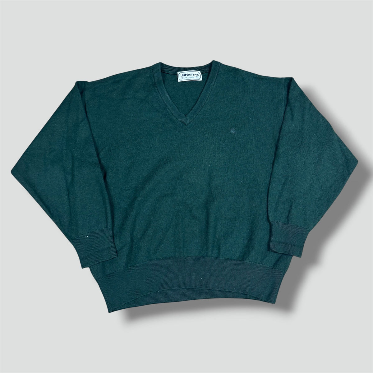Burberry's of London green vintage wool sweatshirt