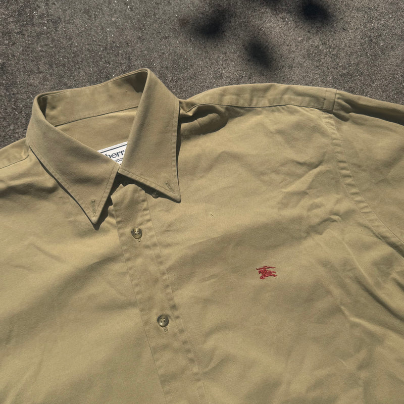 Detailansicht: Sourced limited accessories and clothes Burberry's of London vintage thick shirt – Logo, Nähte oder Material