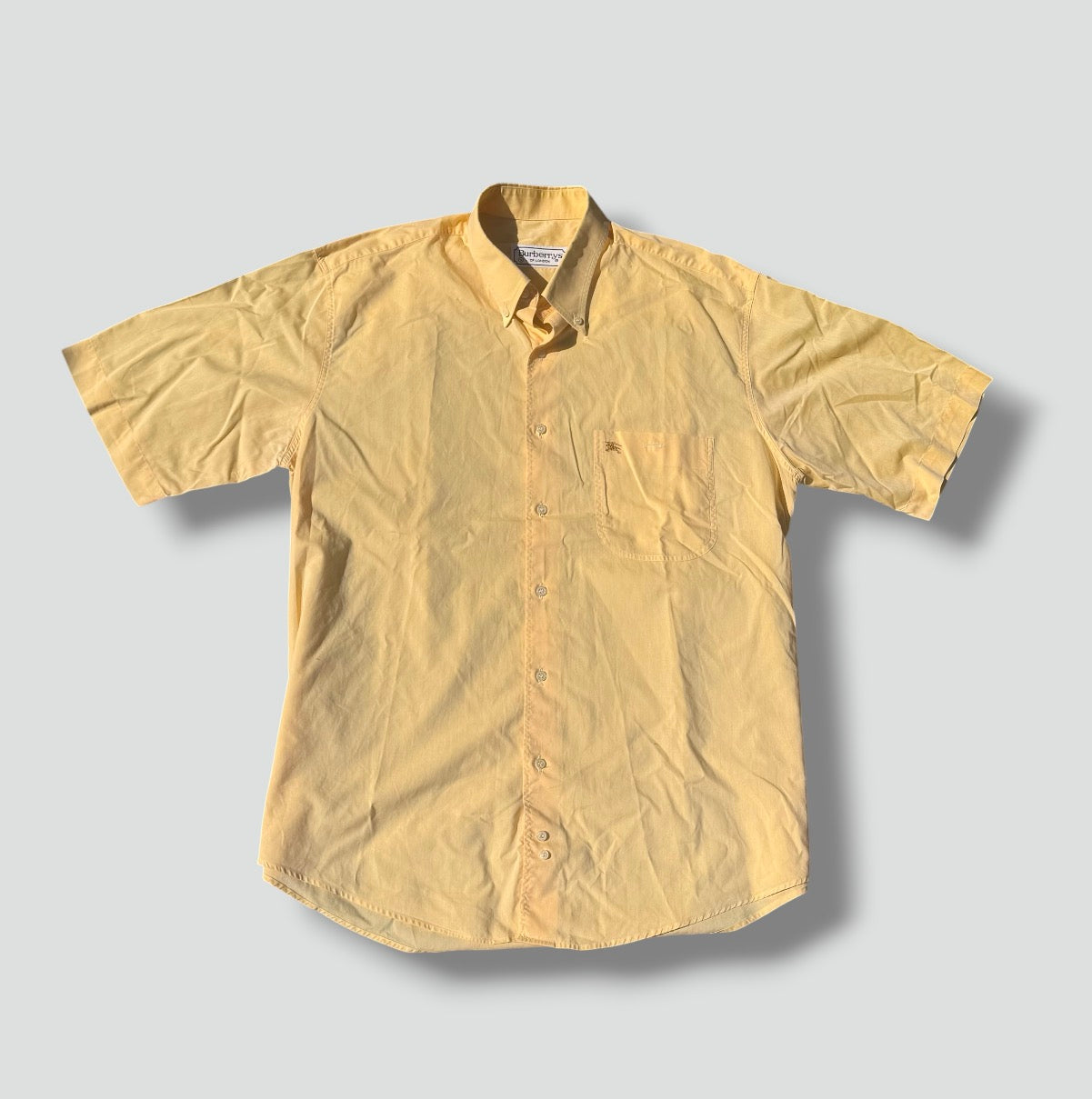 Burberry's of London yellow vintage shirt