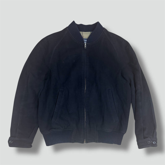 Burberry vintage black bomber coat