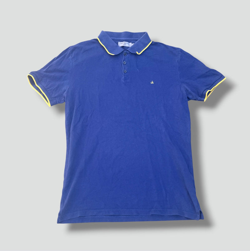Sourced limited accessories and clothes Calvin Klein blue classic polo shirt – Secondhand Streetwear