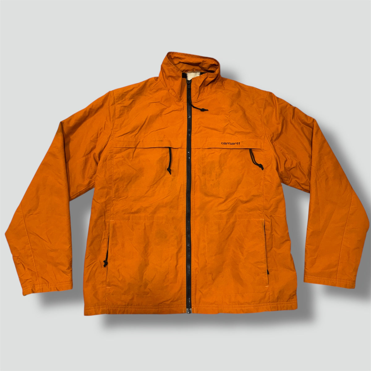 Carhartt orange rainprotective jacket
