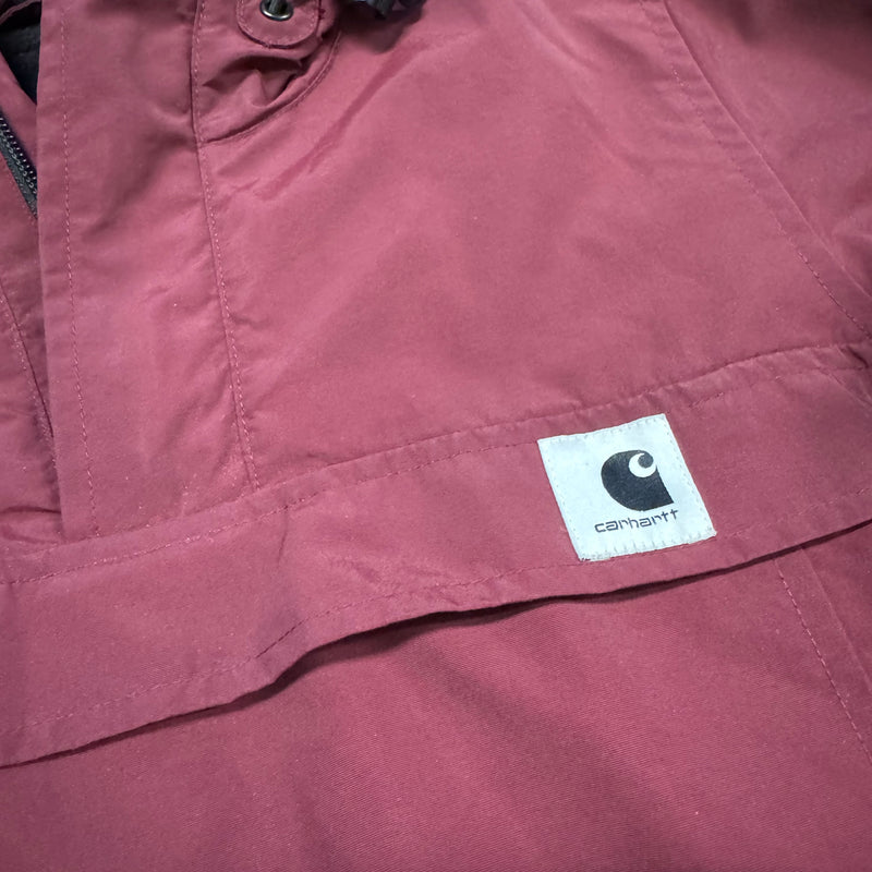 Detailansicht: Sourced limited accessories and clothes Carhartt WIP burgundy retro jacket – Logo, Nähte oder Material