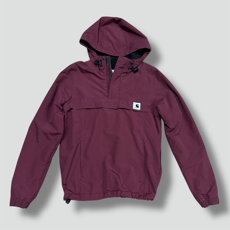 Sourced limited accessories and clothes Carhartt WIP burgundy retro jacket – Secondhand Streetwear