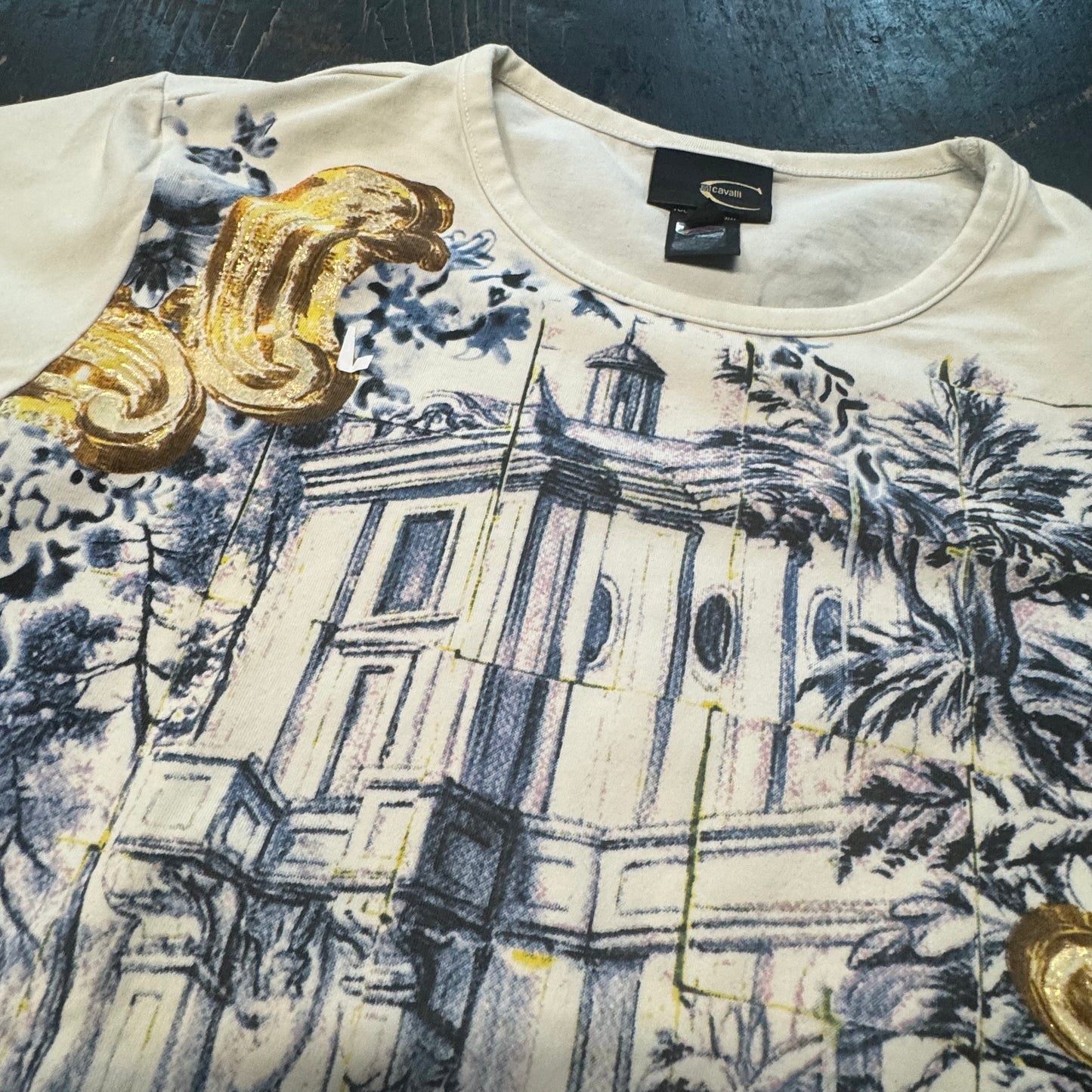 Cavalli vintage painted t-shirt – Close-up 2