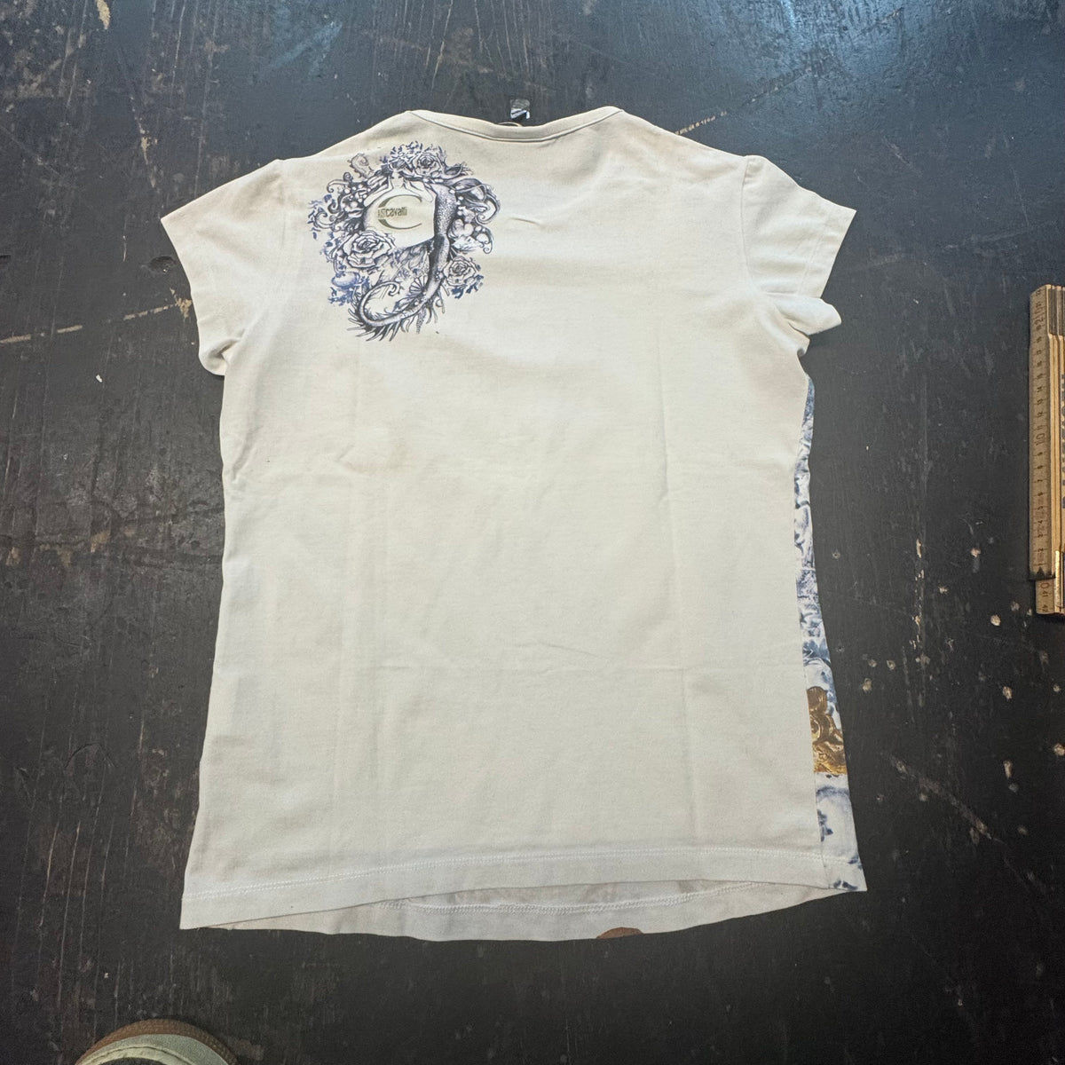 Cavalli vintage painted t-shirt – Close-up 4