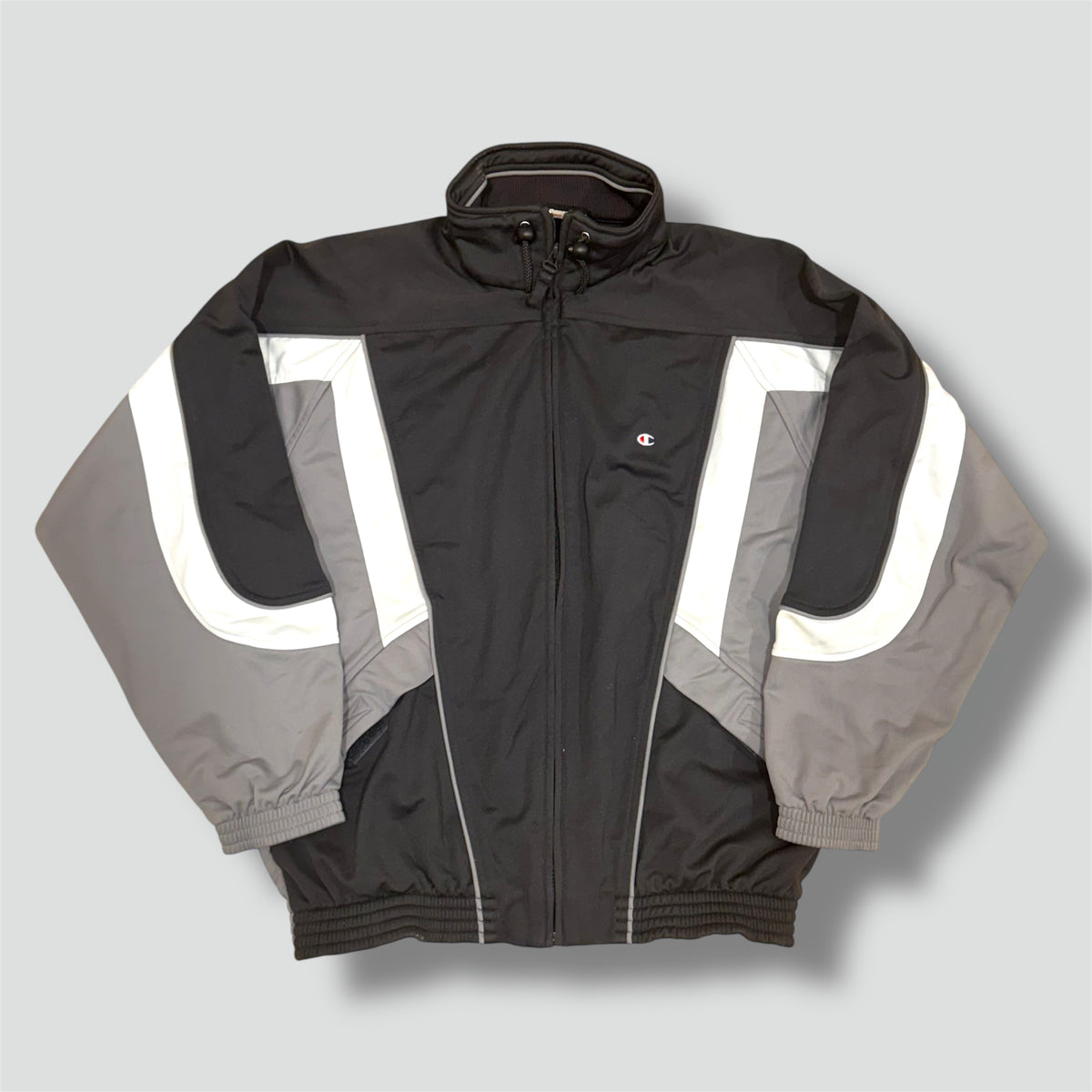 Champion USA grey vintage 00s track jacket