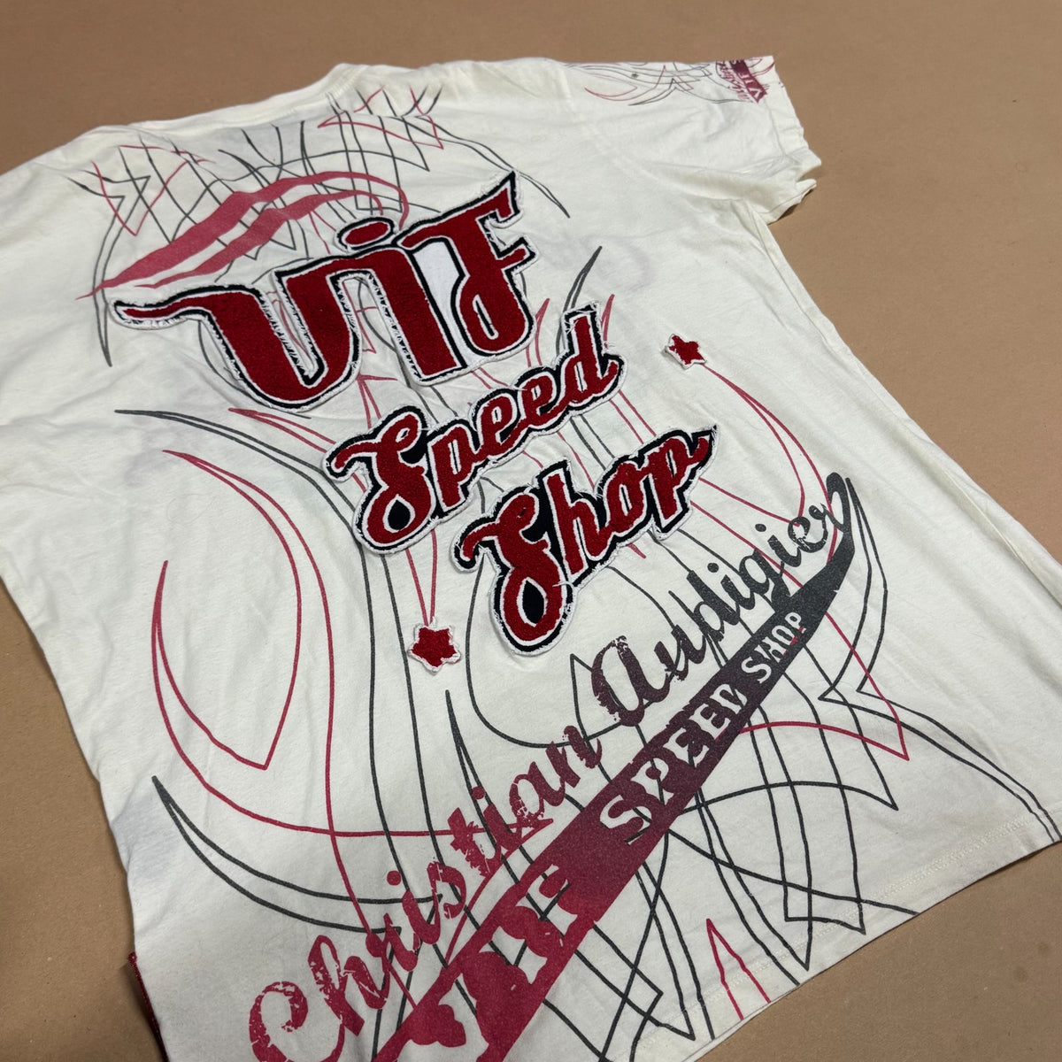 Christian Audigier vintage embroidered T-shirt – Close-up 4
