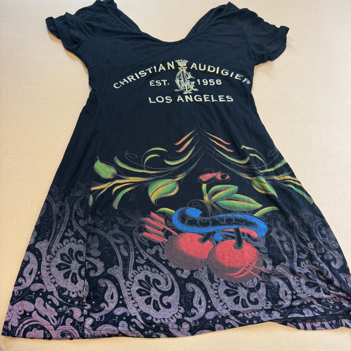 Christian Audigier Y2K vintage dress – Close-up 3