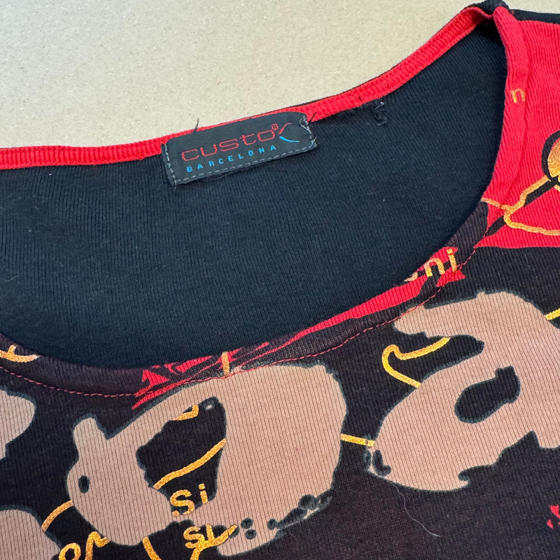 Detailansicht: Sourced limited accessories and clothes Custo Barcelona beautiful Y2K vintage longsleeve – Logo, Nähte oder Material