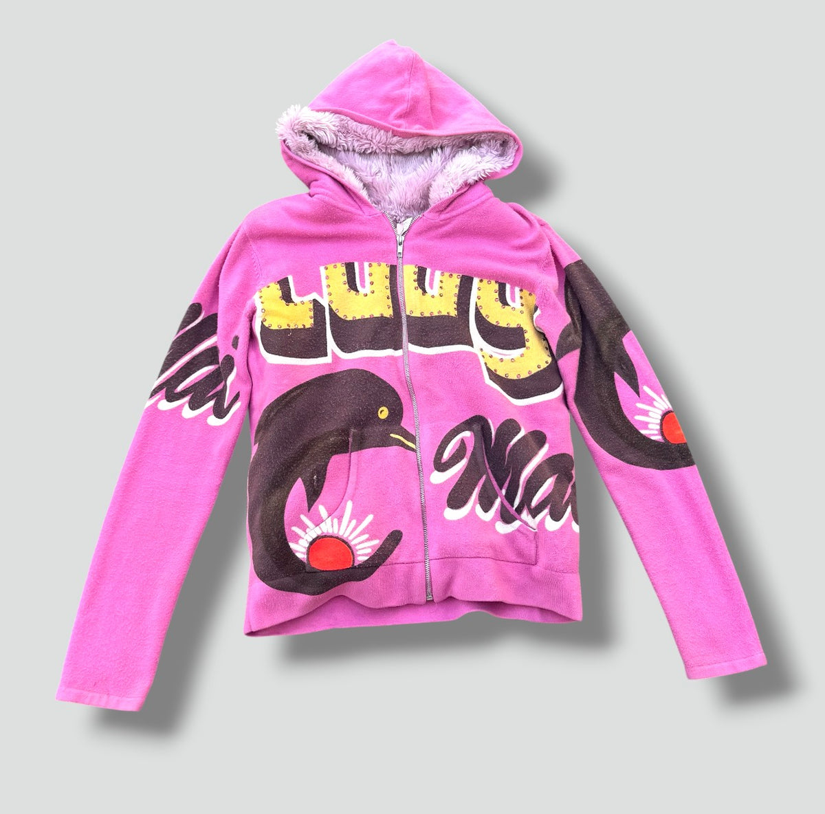 Custo Barcelona Luuy Dolphin Y2K zip-up hoodie