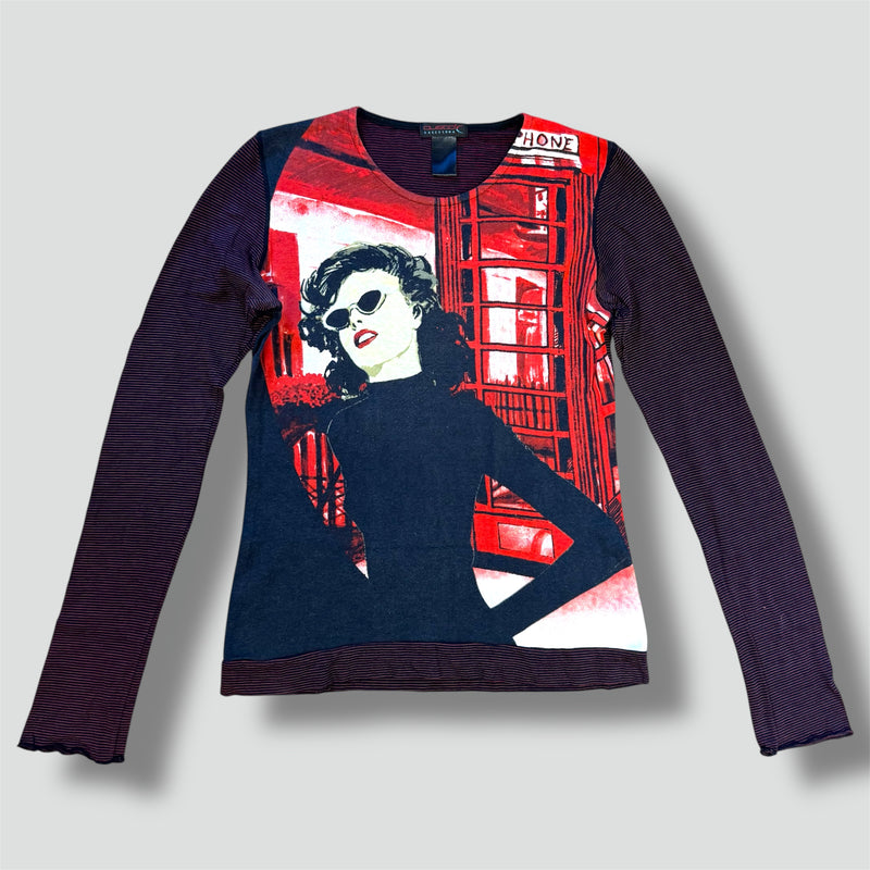Sourced limited accessories and clothes Custo Barcelona vintage red longsleeve – Secondhand Streetwear