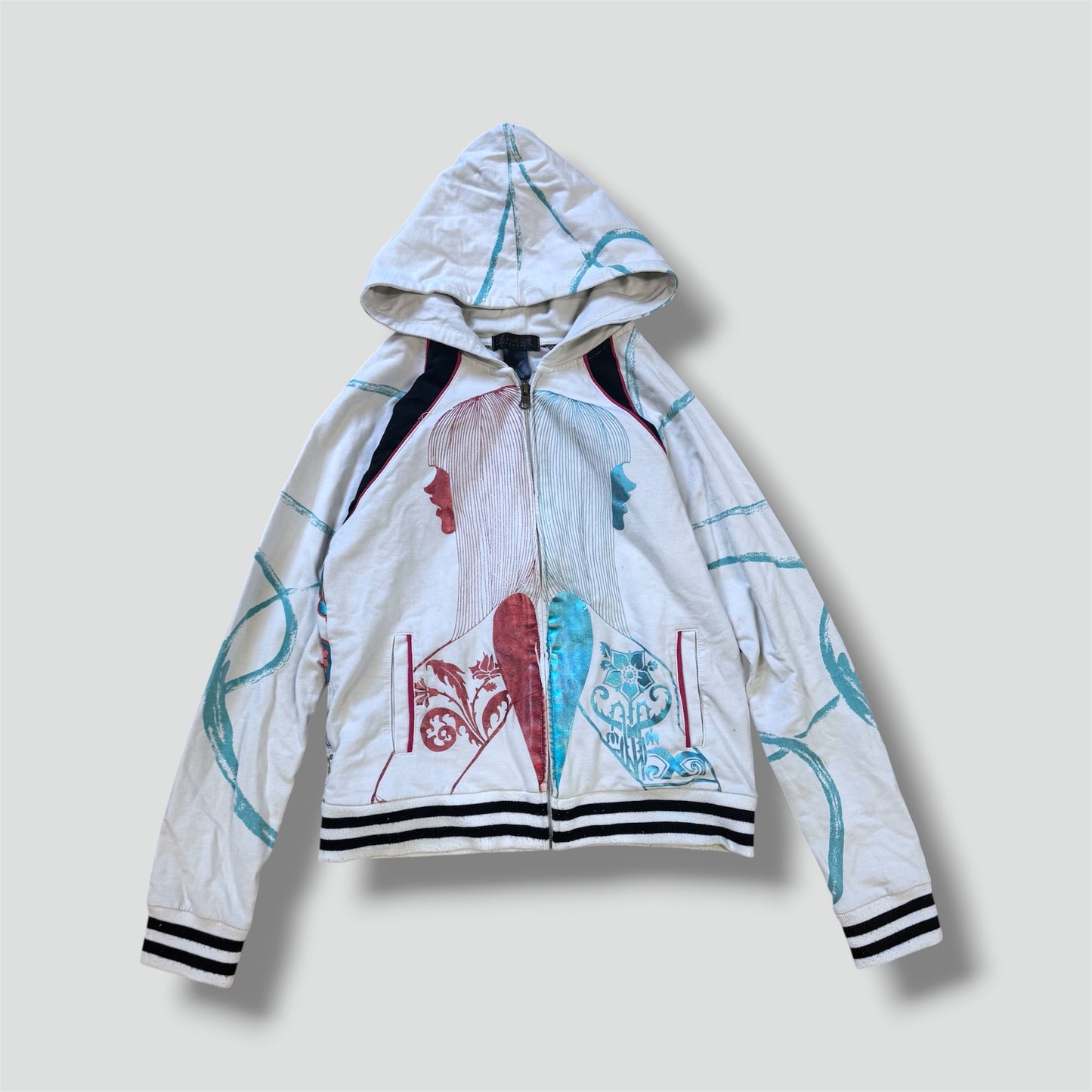 Custo Barcelona y2k graphic zip hoodie