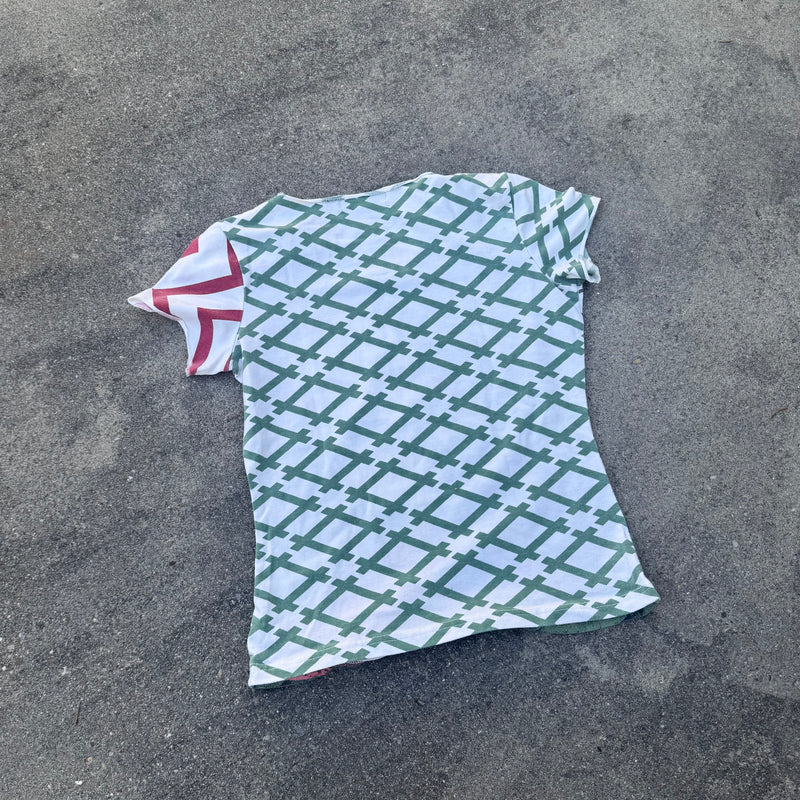 Detailansicht: Sourced limited accessories and clothes Custo Barcelona Y2K summer women's T-shirt – Logo, Nähte oder Material