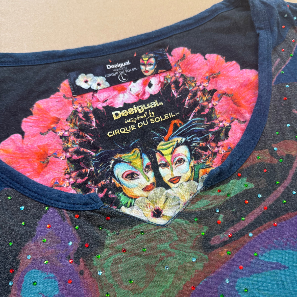 Desigual "Cirque du Soleil" vintage long sleeve – Close-up 1