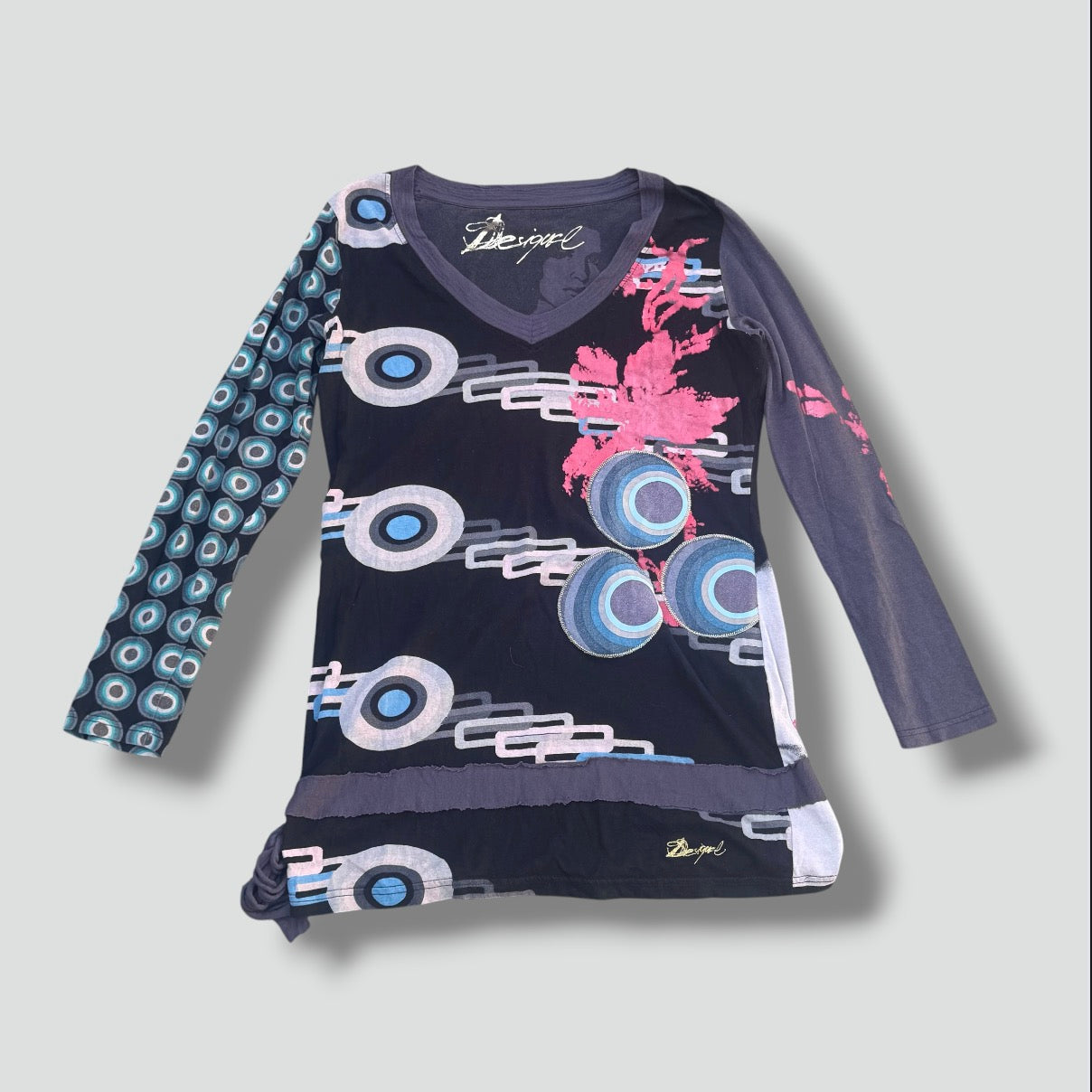 Desigual vintage graphic loose long sleeve