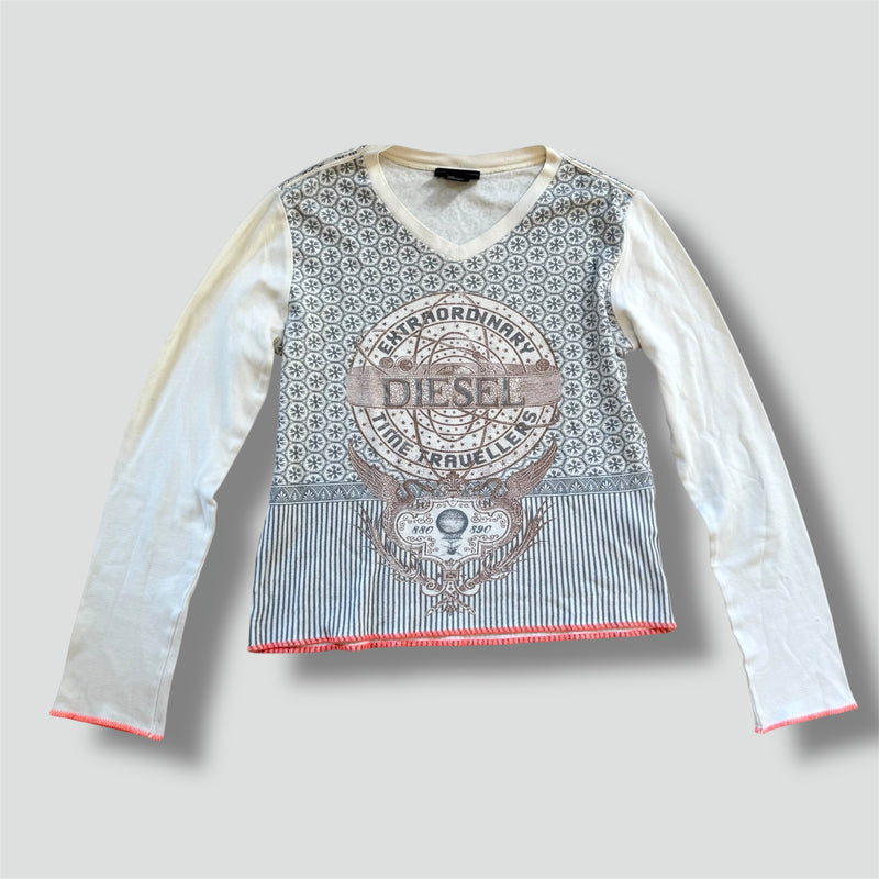 Sourced limited accessories and clothes Diesel Extraordinary Time Travellers graphic longsleeve – Secondhand Streetwear