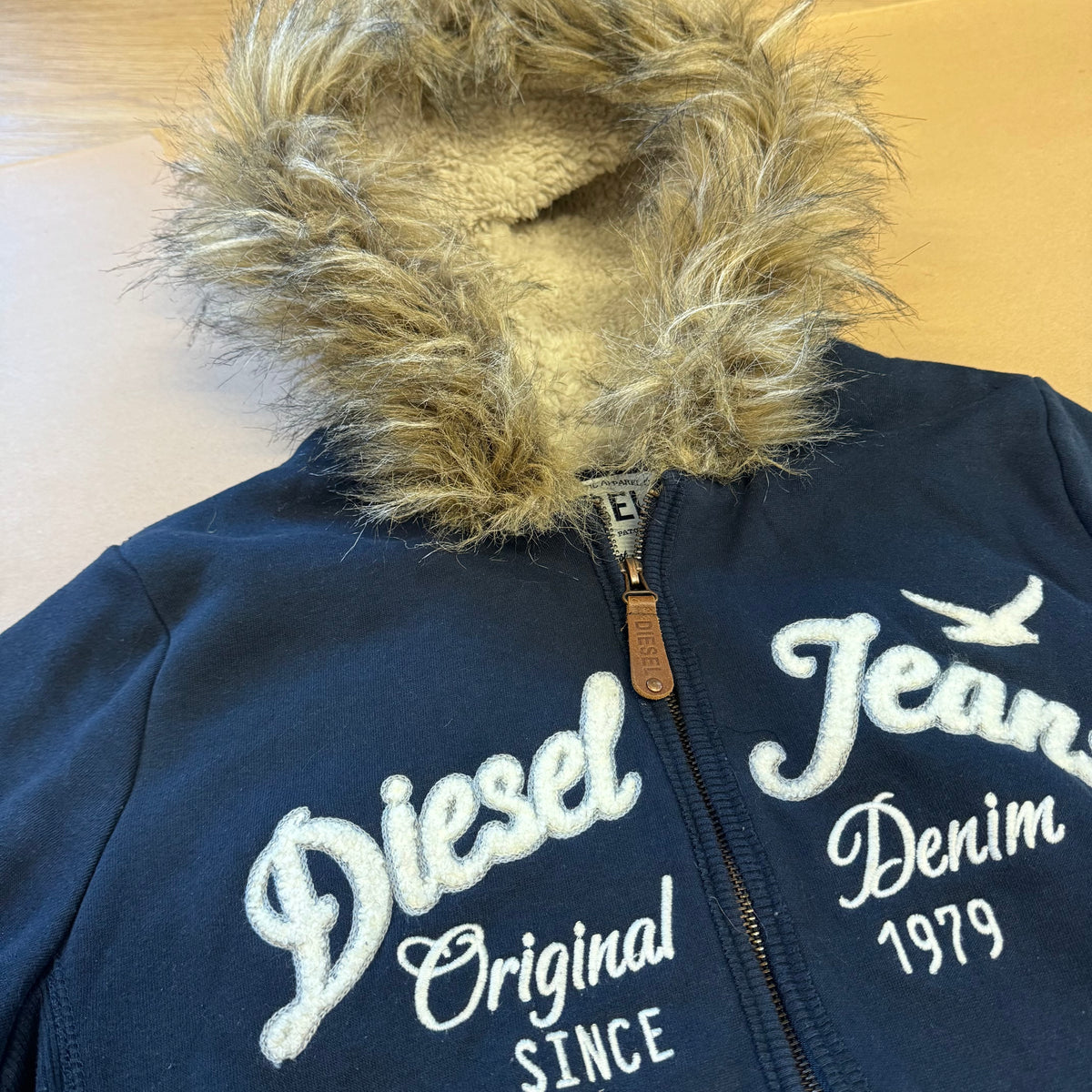 Diesel jeans fluffy zipped hoodie – Close-up 1