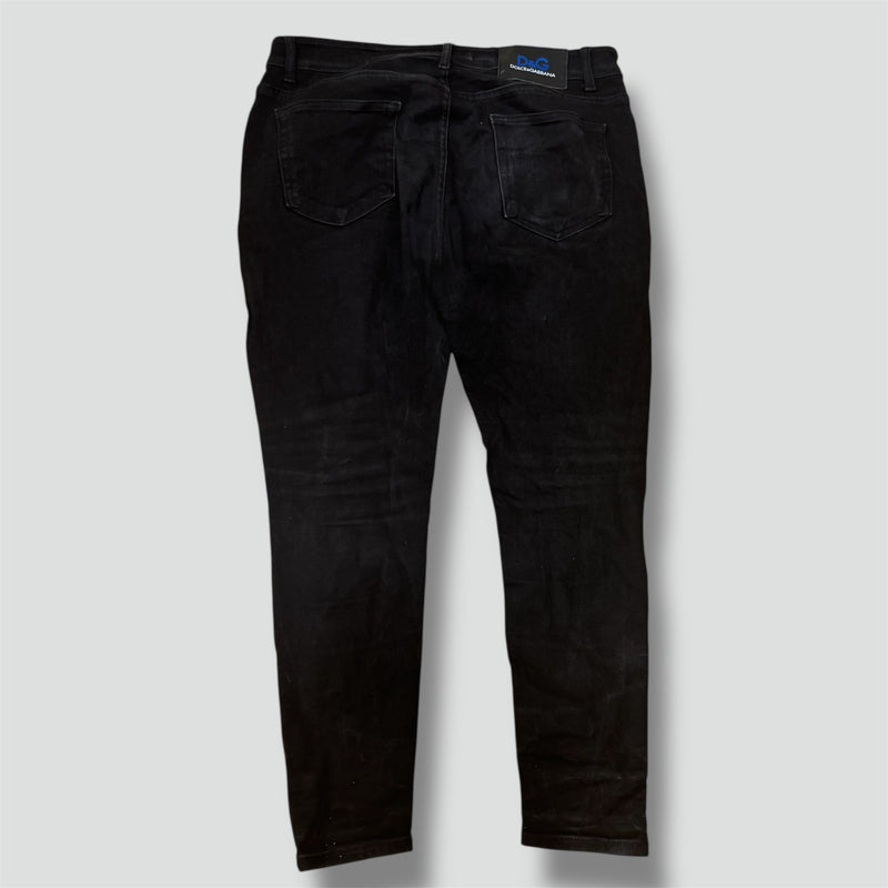 Sourced limited accessories and clothes Dolce & Gabbana black classic denim jeans – Secondhand Streetwear
