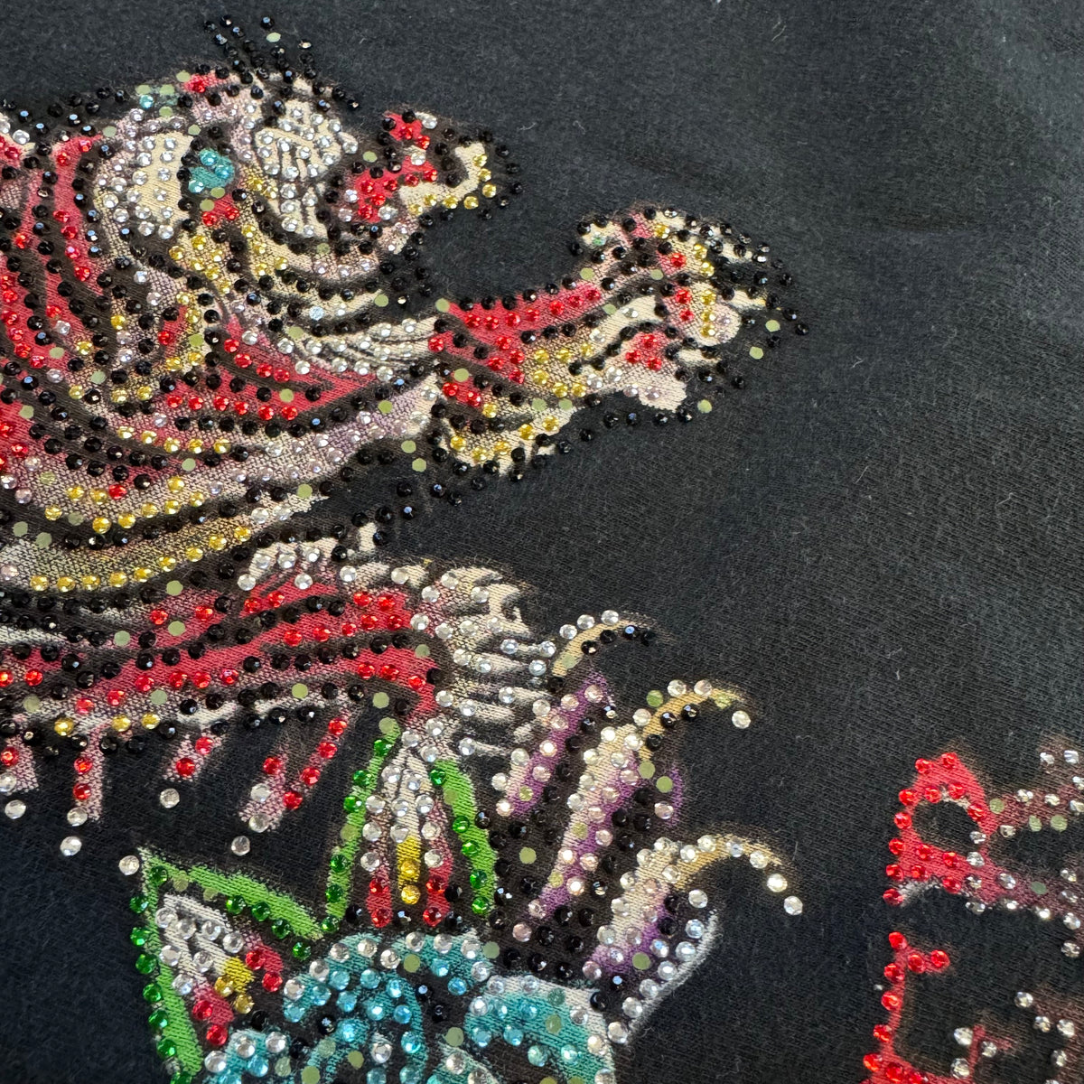 Ed Hardy y2k "aces catcher" rhinestones tee – Close-up 5