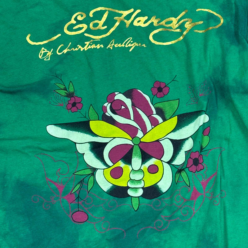Detailansicht: Sourced limited accessories and clothes Ed Hardy printed graphic long-sleeve – Logo, Nähte oder Material