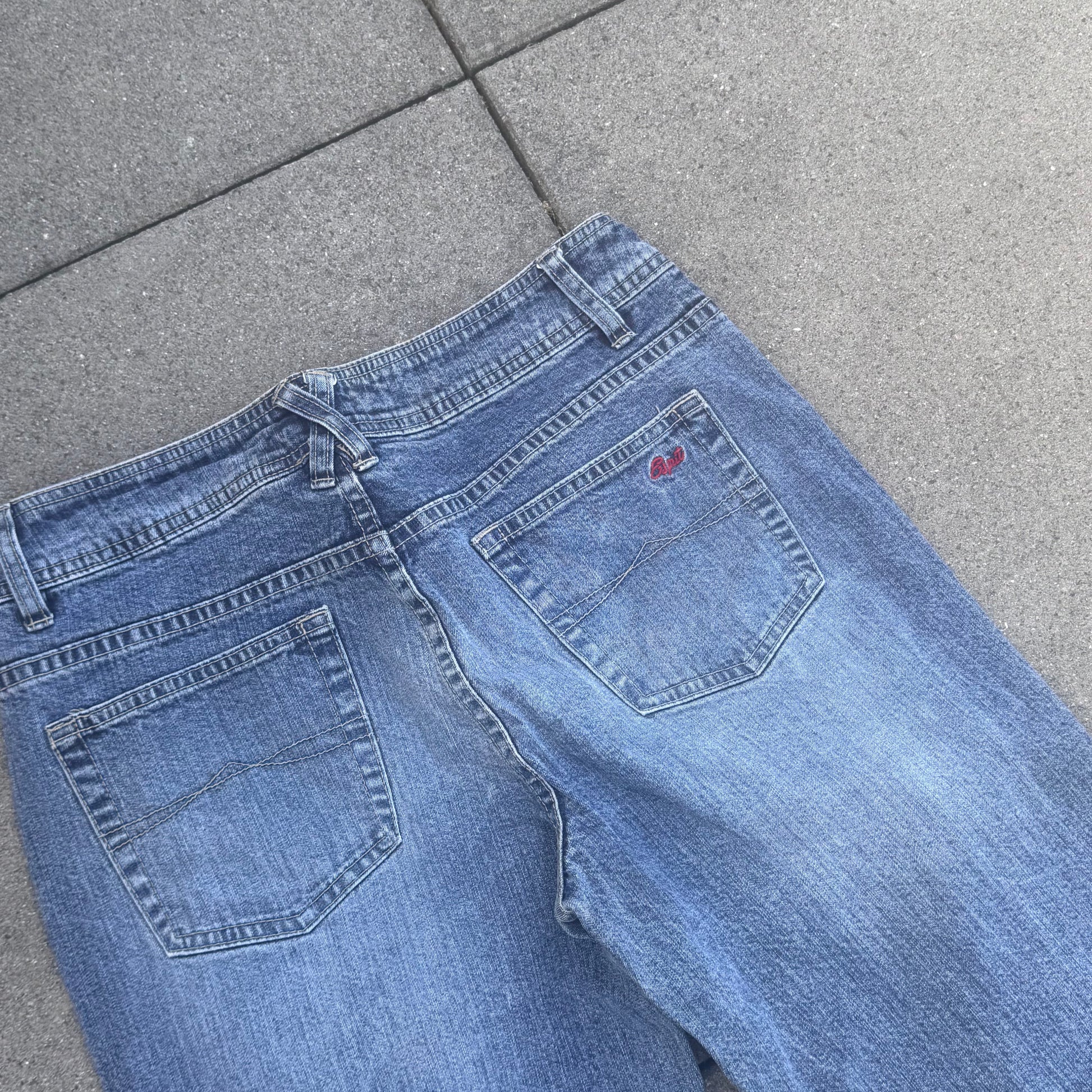 Esprit wide leg y2k retro denim jeans – Close-up 1