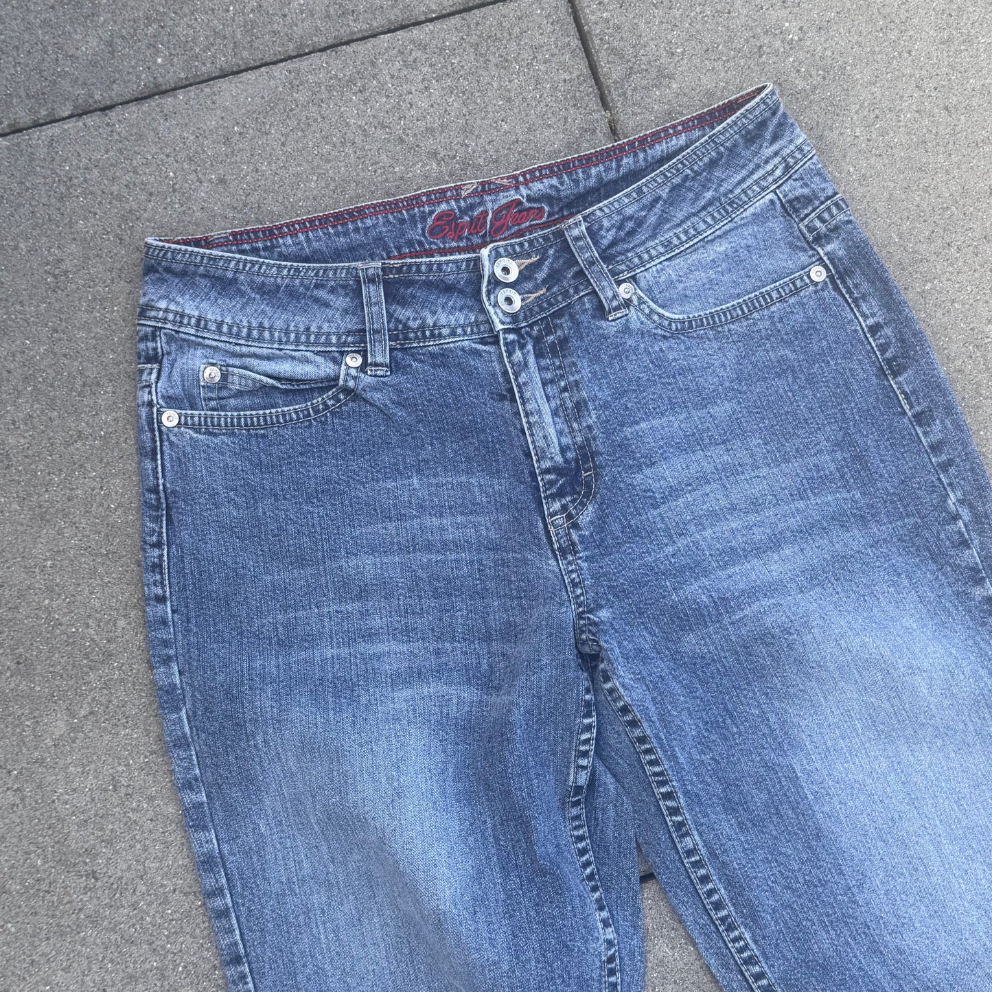 Esprit wide leg y2k retro denim jeans – Close-up 4
