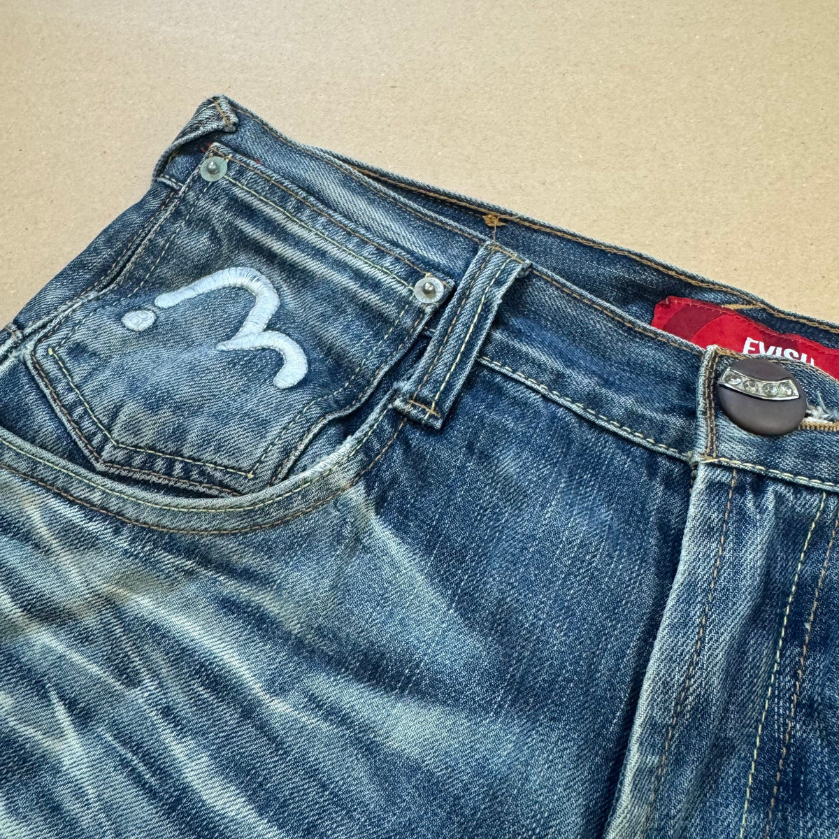 Evisu Genes vintage denim jeans – Close-up 4