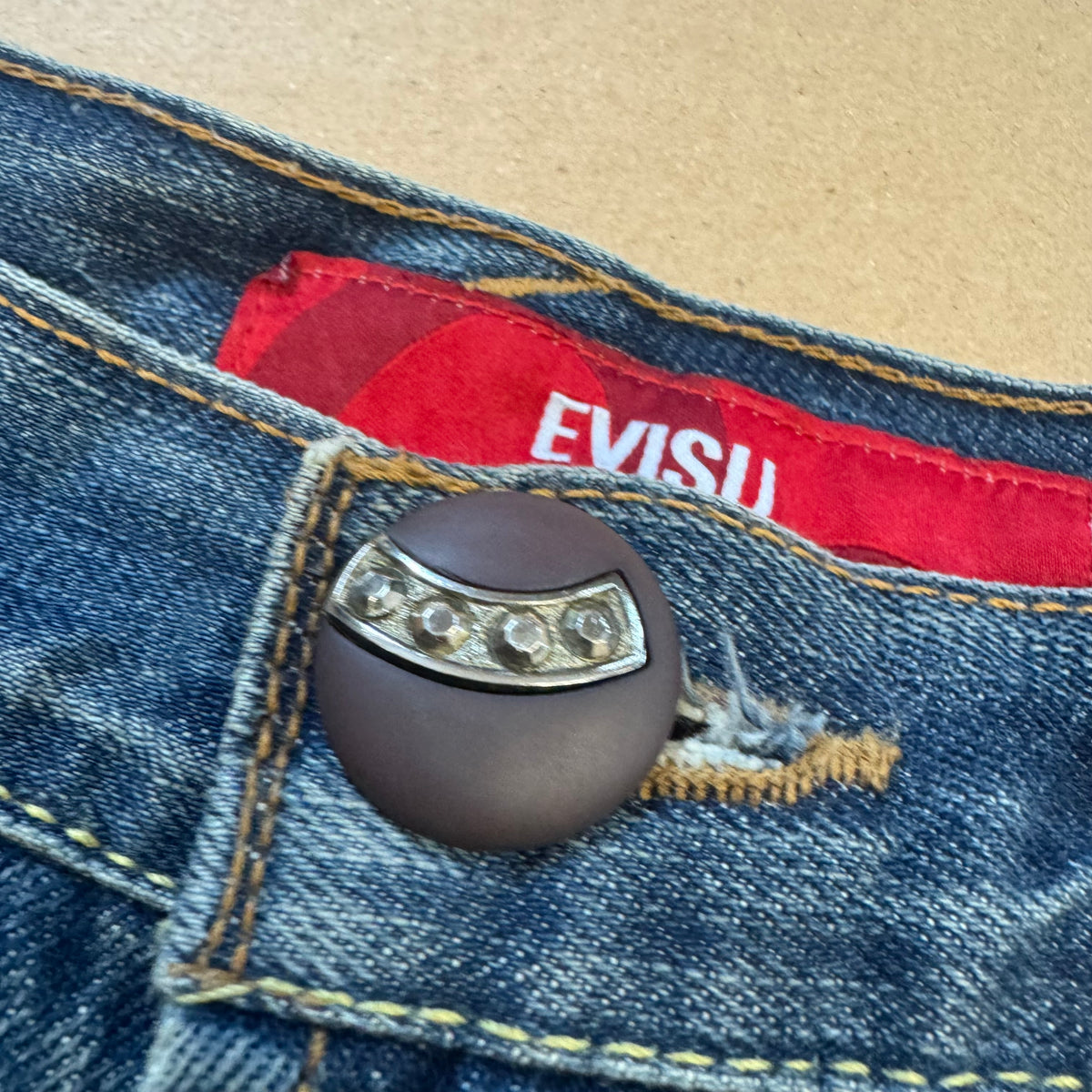 Evisu Genes vintage denim jeans – Close-up 5
