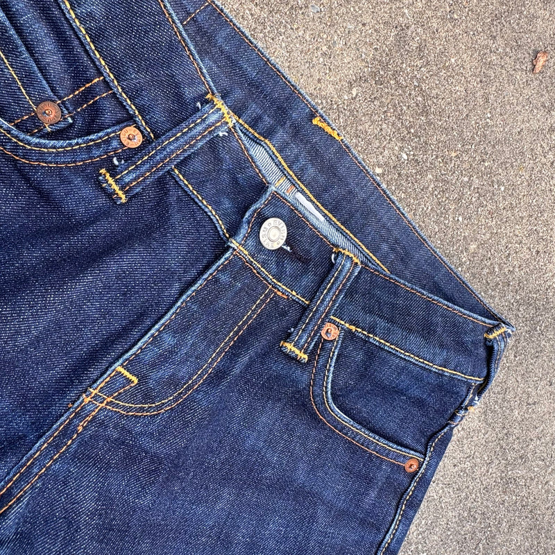 Detailansicht: Sourced limited accessories and clothes Evisu Heritage vintage straight leg jeans – Logo, Nähte oder Material
