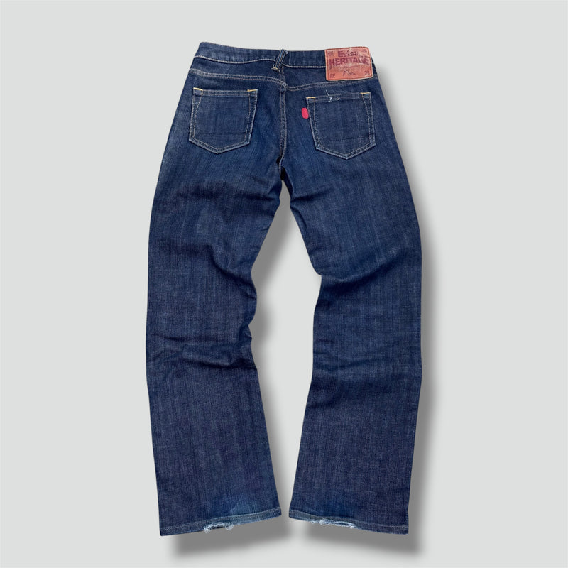 Sourced limited accessories and clothes Evisu Heritage vintage straight leg jeans – Secondhand Streetwear