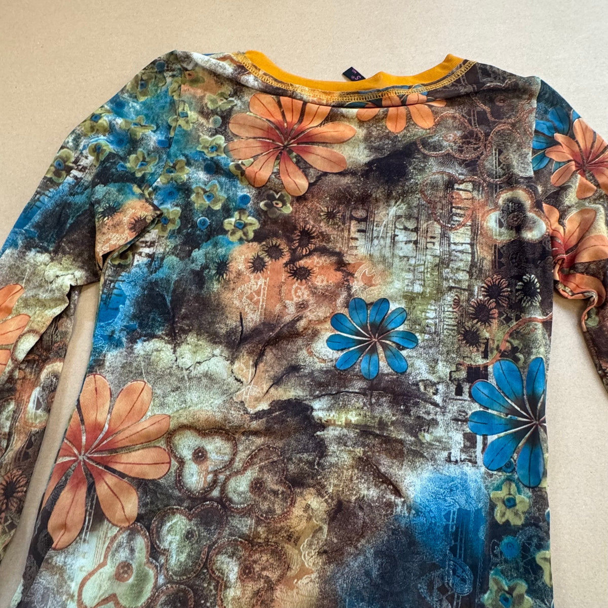 Exquiss vintage floral longsleeve 90s – Close-up 3