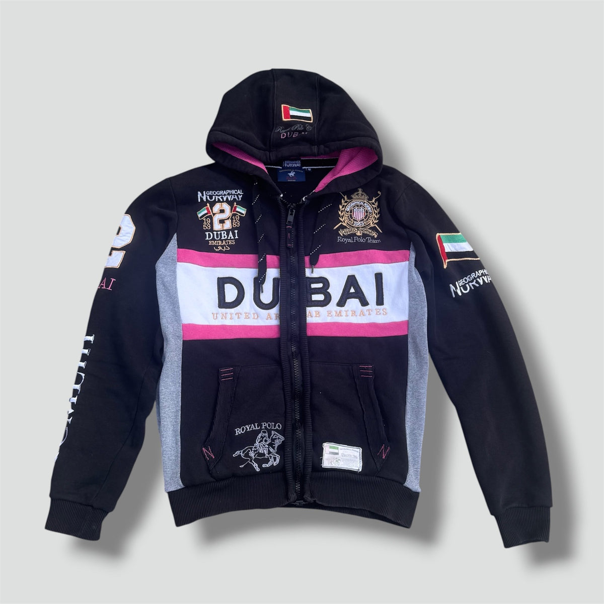Geographical Norway Dubai zipped hoodie