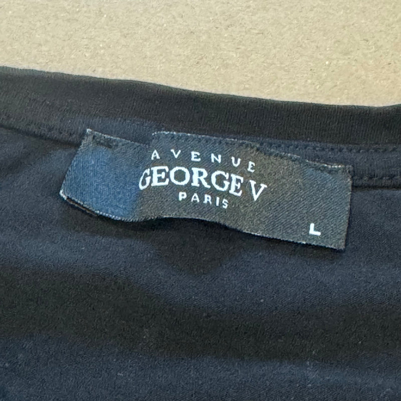 Detailansicht: Sourced limited accessories and clothes George V Paris skull rhinestones t-shirt – Logo, Nähte oder Material