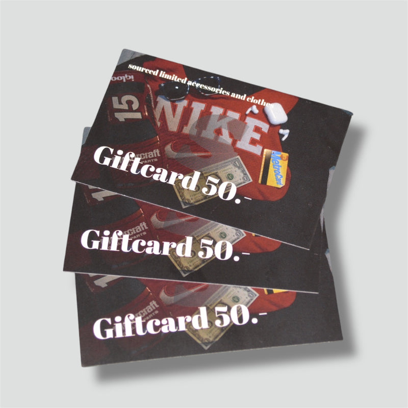 Sourced limited accessories and clothes Gift Card – 50 CHF – Secondhand Streetwear
