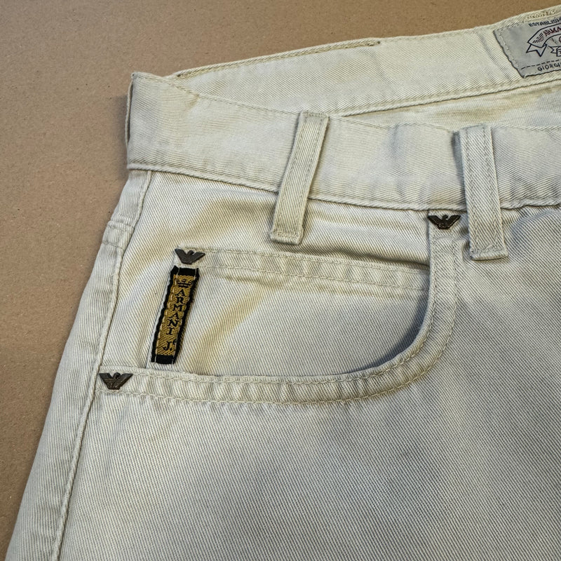 Detailansicht: Sourced limited accessories and clothes Giorgio Armani Trademark vintage pants – Logo, Nähte oder Material