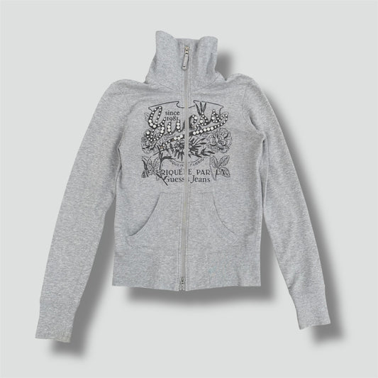 Guess Erique Par vintage rhinestones zip-up