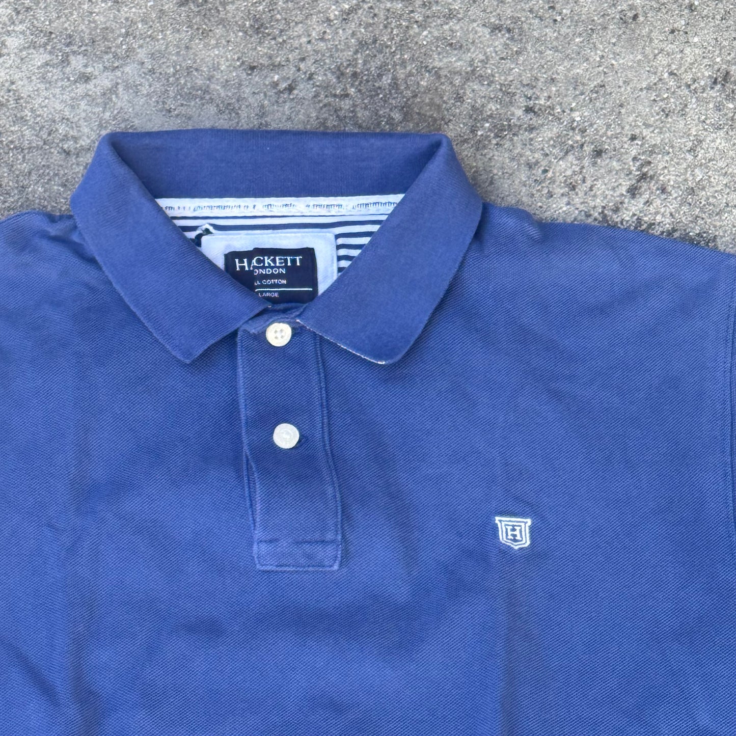 Hackett vintage classic blue polo – Close-up 1