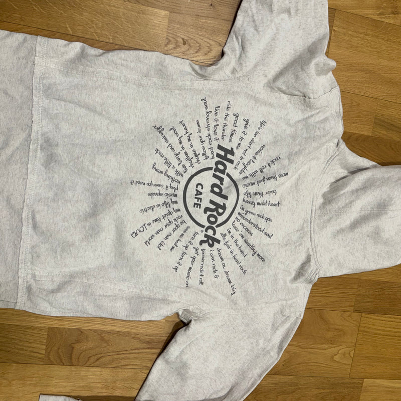 Detailansicht: Sourced limited accessories and clothes Hard Rock cafe y2k style zip-hoodie – Logo, Nähte oder Material