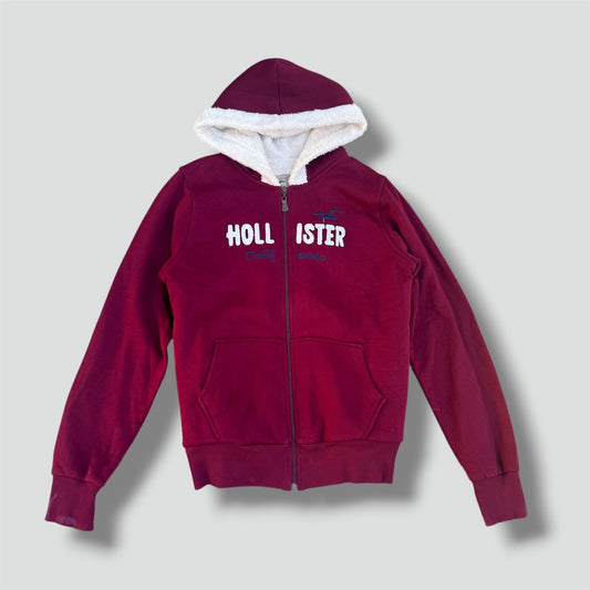 Hollister California Y2K fluffy zip hoodie