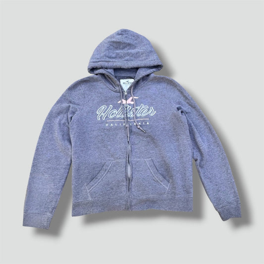 Hollister Y2K grey zip hoodie