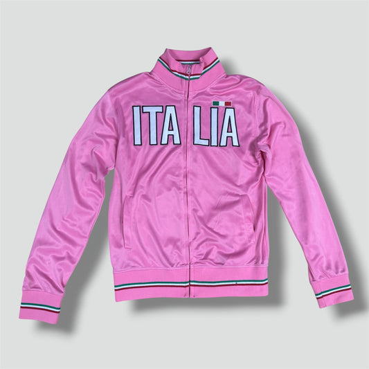 Italia pink streetwear style track jacket