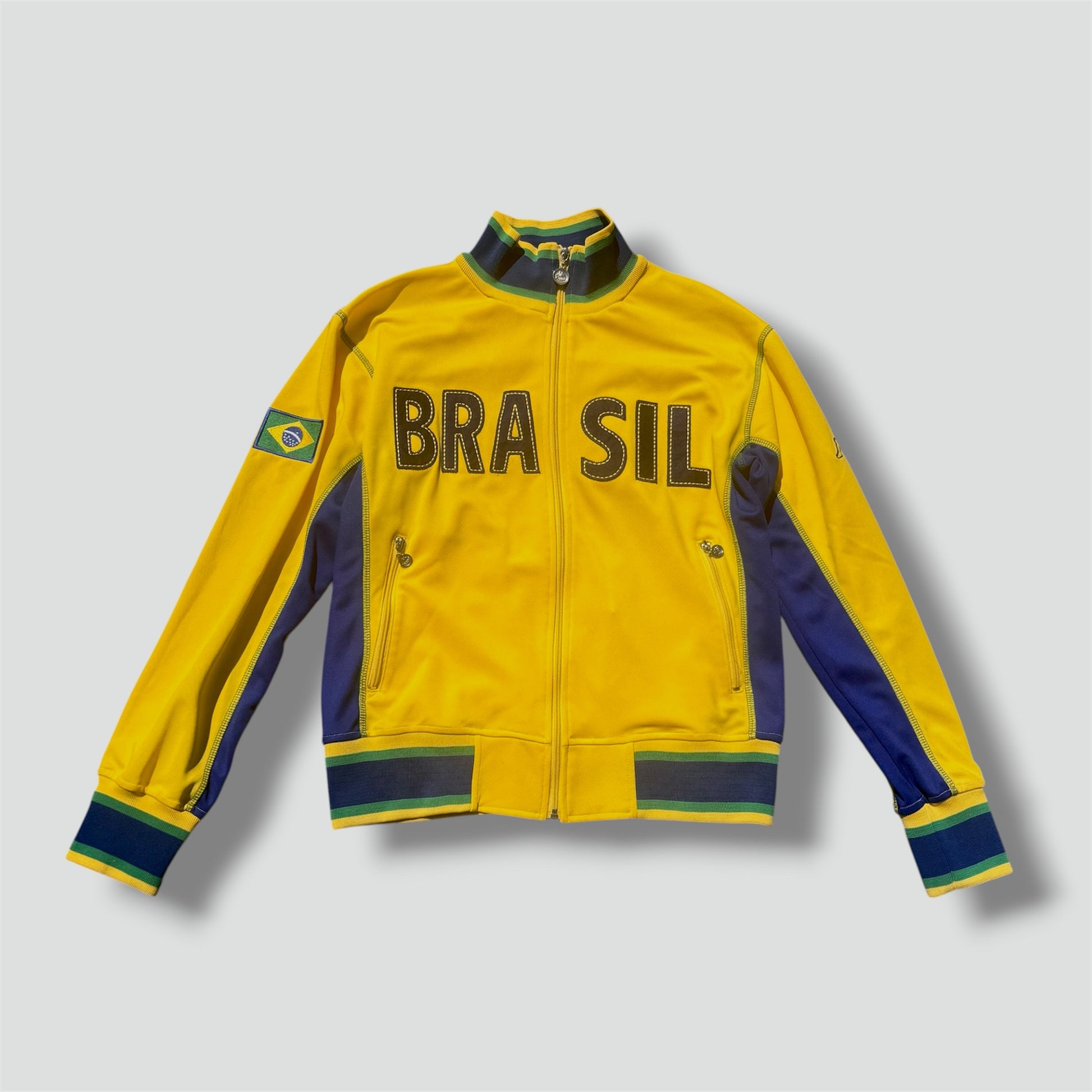 Kappa Brasil yellow streetwear track jacket