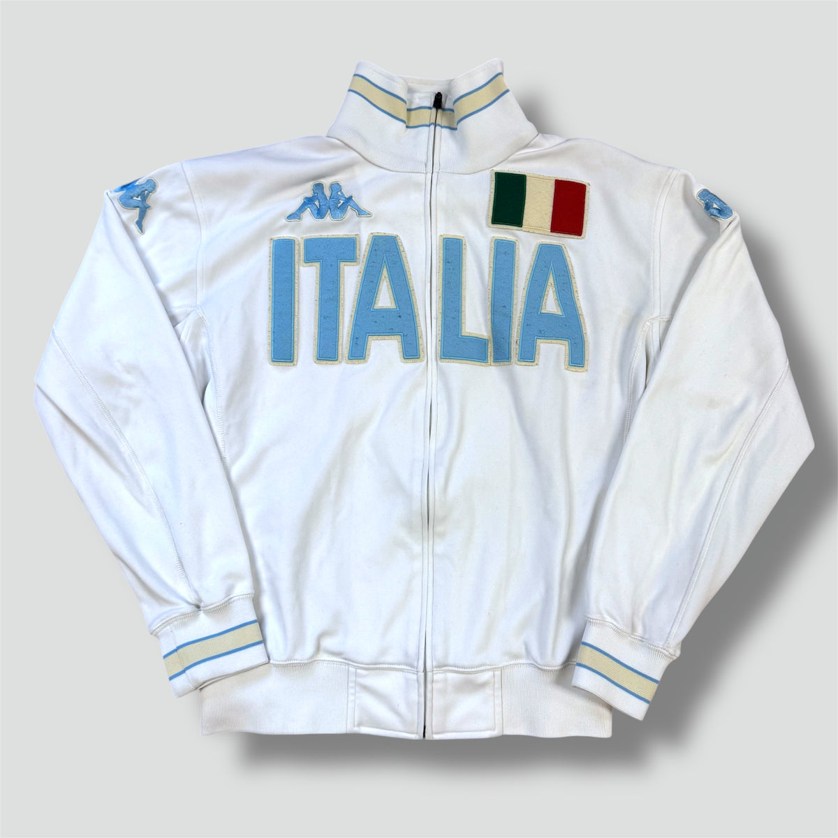 Kappa Italia white streetwear track jacket