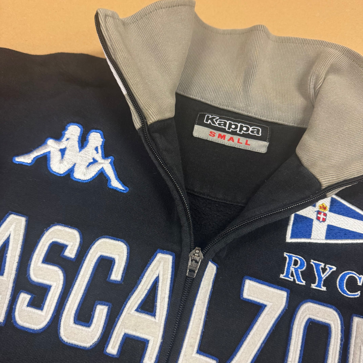 Kappa Mascalzone Italia black zip-up – Close-up 5
