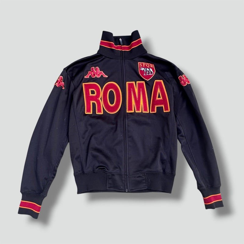 Sourced limited accessories and clothes Kappa Roma streetwear black track jacket – Secondhand Streetwear