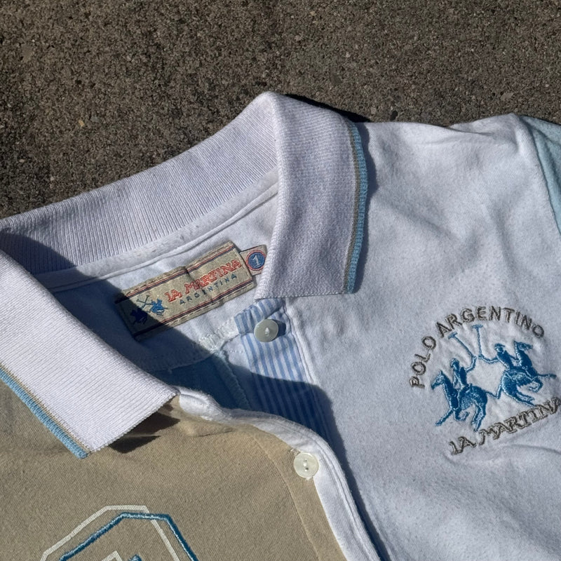 Detailansicht: Sourced limited accessories and clothes La Martina 1942 women's summer polo shirt – Logo, Nähte oder Material