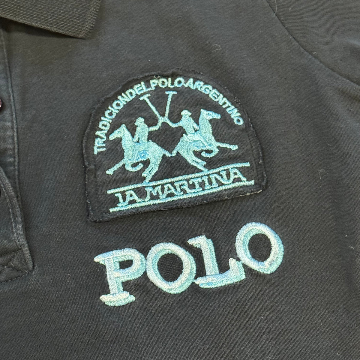 La Martina Argentina stitched summer polo – Close-up 3