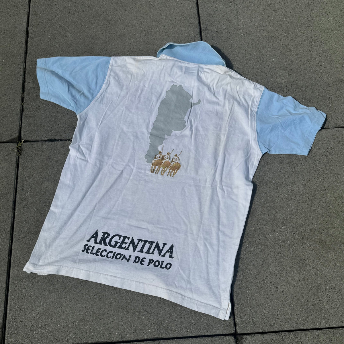 La Martina Argentina white poloshirt – Close-up 4